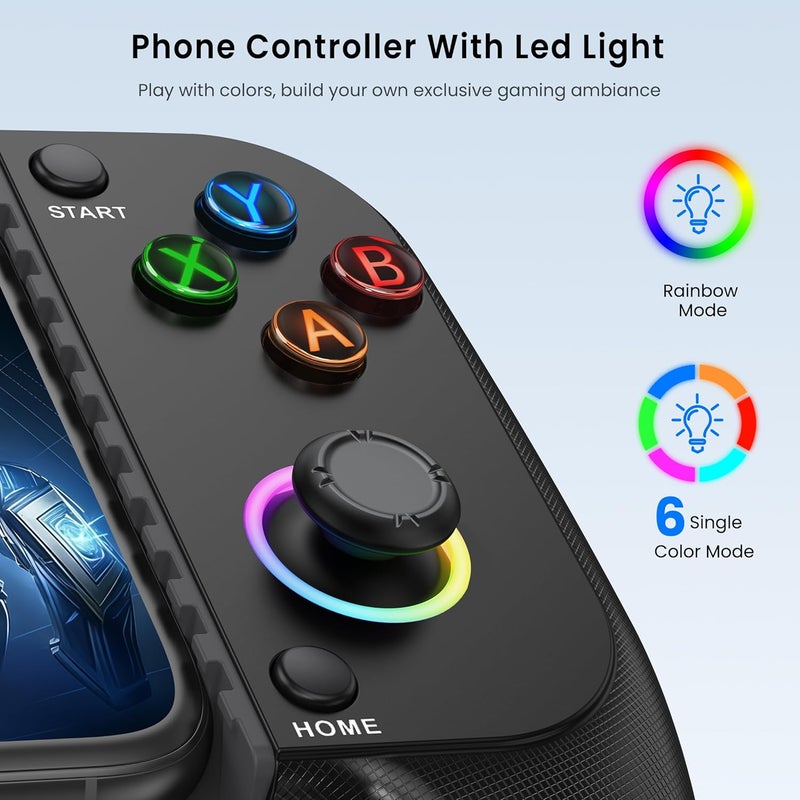 AXYBCOOL Store Wireless Mobile Controller for iPhone & Android - Hall Effect Joystick, No Drift - Compatible with Xbox Game Pass, Steam Link, Call of Duty, Roblox - Image 5